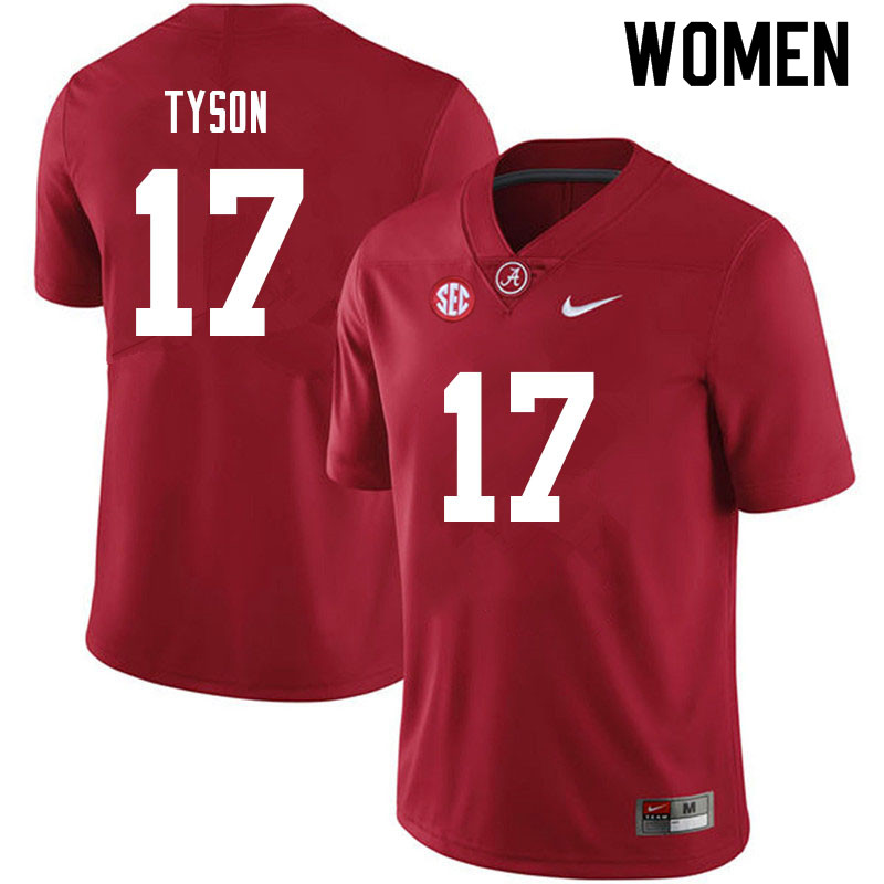 Alabama Crimson Tide Women's Paul Tyson #17 Crimson NCAA Nike Authentic Stitched 2021 College Football Jersey BM16L88FC
